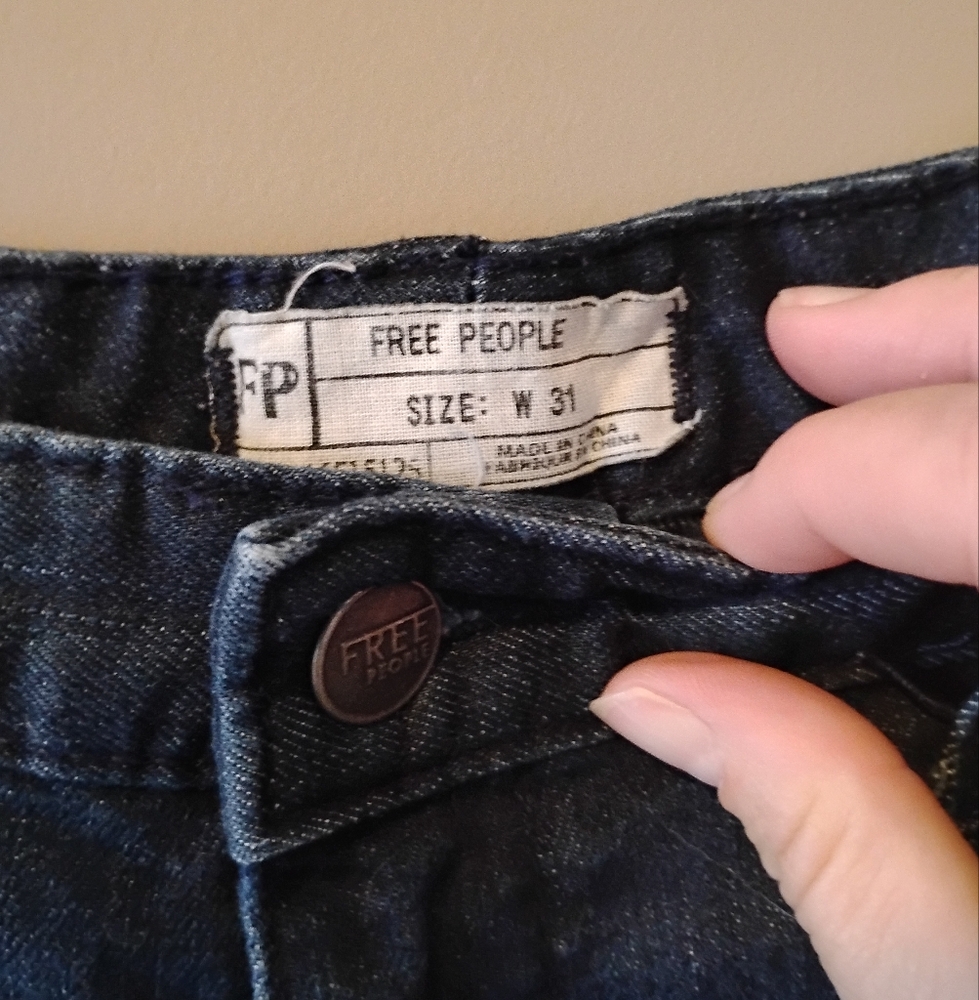 Free People Men's Dark Denim Jeans